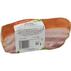 "Sokolow" Roasted bacon Cooked & smoked  1psc ~ 400g
