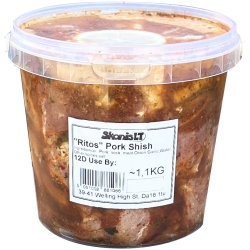 "Skonis LT" Kiaulienos šašlykas 1,1kg (Pork shashlik)