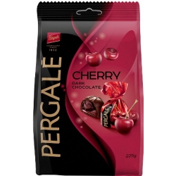 "Pergalė" Šokoladiniai saldainiai su vyšnių įdaru 225g  (Dark chocolate cherry)