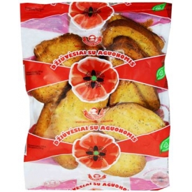 "Vilniaus duona" Džiūvėsiai su aguonomis 250g (Wheat rusks with poppy seeds)