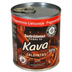 Sutirštintas pienas su kava 385g(Sweetened condensed milk with coffee)