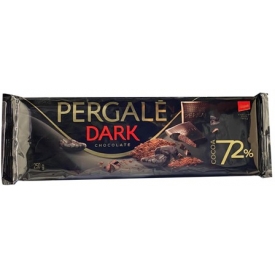 "Pergale" Juodas šokoladas 72% 250g (Dark chocolate)