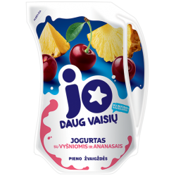 "JO" Yogurt with cherry and pineapple 900g
