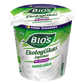 "Bios" Eco Natural Lactose Free Yogurt 370g