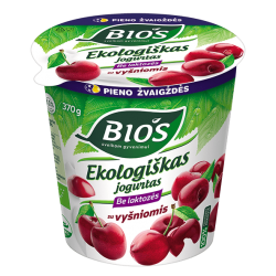 "Bios" Eco Lactose Free Yogurt with Cherries 370g