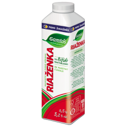 "Riaženka"500g rauginto pieno gėrimas 3,2% rieb.(fermented milk with bifidobacterium)