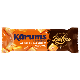 "Karums" Cheesecake Bar with Caramel and Belgium Chocolate 38g (Sūrelis)