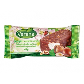 "Varėna" Vanilla Cheesecake Bar with Hazelnuts 40g (Sūrelis)