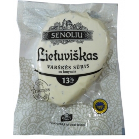 "Senolių" Lietuviškas varškės sūris su kmynais 13% ~ 300 g £10,20 per 100g (Curd cheese with caraway seeds) "Senolių" Lietuviškas varškės sūris su kmynais 13% ~ 300 g £10,20 per 100g (Curd cheese with caraway seeds)