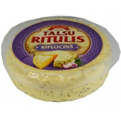 "Talsu Ritulis" Varškės sūris su žolelėm ir česnaku 350g 48% (curd cheese with herbs and garlic )