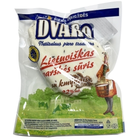 Lithuanian curd cheese with cumin "DVARO" 270g