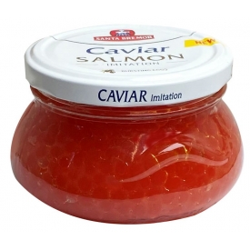 Raudoni dirbtiniai ikrai 230g (Caviar salmon imitation)