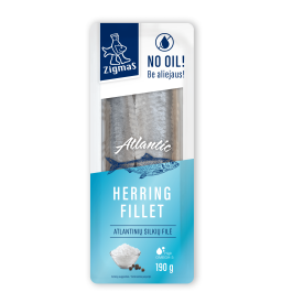 HERRING FILLET WITH NO OIL 190G