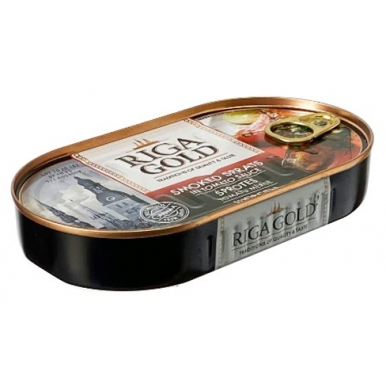 Šprotai pomidorų padaže 190g (sprats in tomato sauce) Šprotai pomidorų padaže 190g (sprats in tomato sauce)