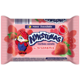"Nykštukas"Varškės sūrelis su braškėmis 100g 8%(Curd cheese strawberry) "Nykštukas"Varškės sūrelis su braškėmis 100g 8%(Curd cheese strawberry)