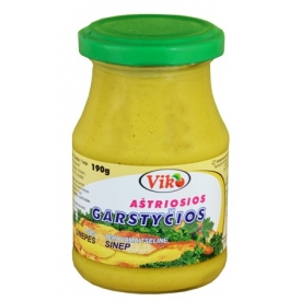 "Viko"aštrios garstyčios 190g (Hot mustard)