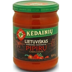 "KKF" Pomidorų padažas su pipirų gabaliukais 500g ( tomato sauce with pepper)