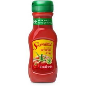 "Suslavičiaus" Pomidorų padažas "Klasikinis" 500g  (Tomatoes sauce kechup)