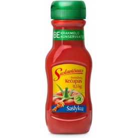 "Suslavičiaus" Pomidorų padažas "Šašlykinis" 500g  (Tomatoes sauce kechup)
