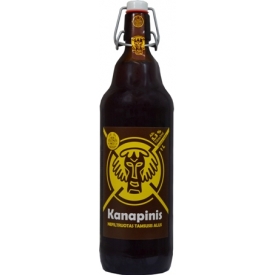 "Kanapinis" Nefiltruotas Tamsus Alus (Unfiltered Dark Beer) 1L ALC 5,3%
