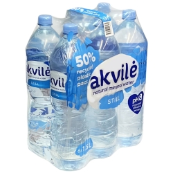 "AKVILĖ" Natural mineral water still, one pack 6X 1,5 L