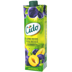 "Cido" Slyvų nektaras iš kontsentruotos tyrės 1L (Plum nectar)