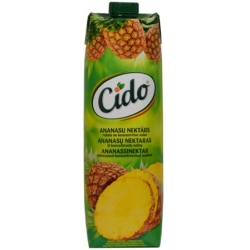 "Cido"Ananasų nektaras 1L(Pineapple nectar)