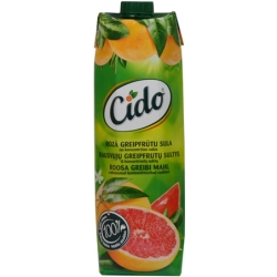 "Cido"Rausvųjų greipfrutų sultys 1L(Pink grapefruit)