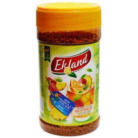 "Ekland" Tirpus įvairių vaisių skonio arbatos gėrimas 350g (Granulated tea drink with multifruit flavour)