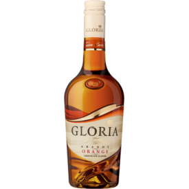Brandy "Gloria Orange Fusion" 36% alc. 0.5l. with natural orange and dark chocolate flavours.