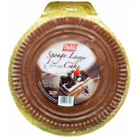 "Dahli" Kempinė sluoksniu kakavos pyragas 400g (Sponge layer cocoa cake)