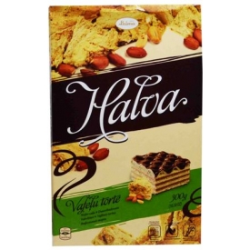"Laima" Chalvos skonio vaflinis tortas 300g (Wafer cake with halva taste) "Laima" Chalvos skonio vaflinis tortas 300g (Wafer cake with halva taste)