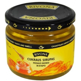 "Rivona" Cukraus sirupas medaus skonio 380g (Sugar syrup honey taste)