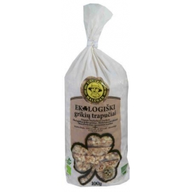 "Ustukių malūnas"  Grikių trapučiai 80g (Organic buckwheat crackers)