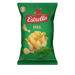 “Estrella” Bulvių traškučiai su krapais 130g (Chips with dill)