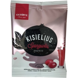 Spanguolių skonio kisielius 85g (Kisiel cranberry taste)