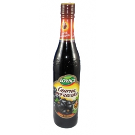 Sirupas juodų serbentų skonio 440ml "Lowicz"(Blackcurrant flavour)