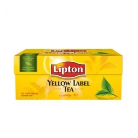 Juoda arbata"Lipton" 25 pakeliai (Yellow label tea)