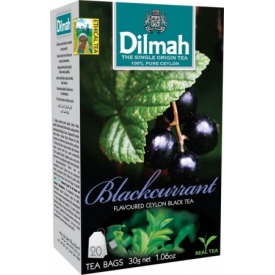 "Dilmah" Juodųjų serbentų arbata pakeliais 20pk 30g (Blackcurrant tea)